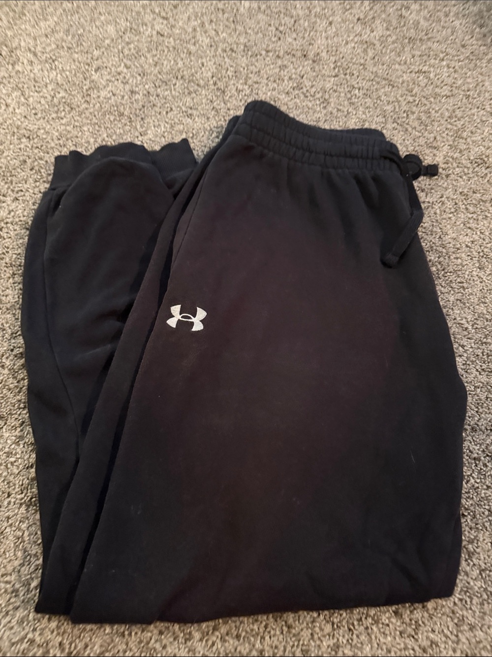 Under Armour Black Mens Jogger Sweatpants with Logo